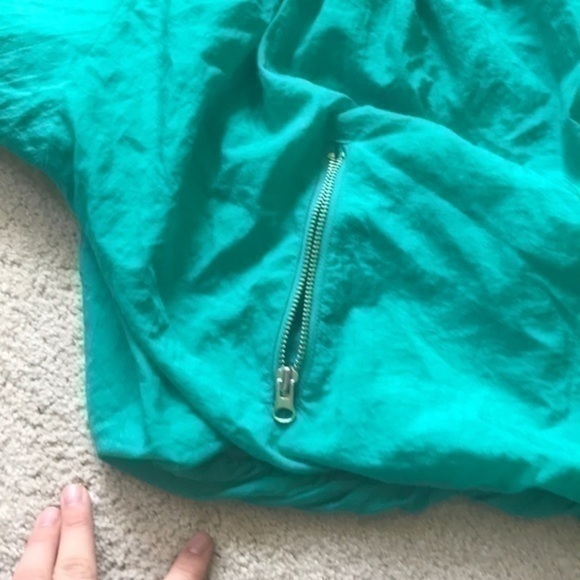 Free people teal wind breaker bomber jacket - Picture 6 of 6